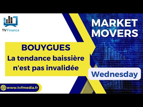 BOUYGUES : La tendance baissière n’est pas invalidée